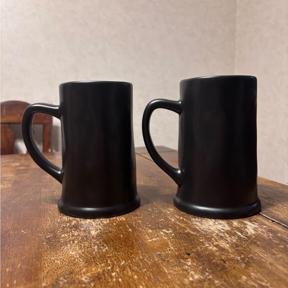 Rae Dunn BEER & SUDS Steins Mugs Black LL Farmhouse EUC - Picture 3 of 10